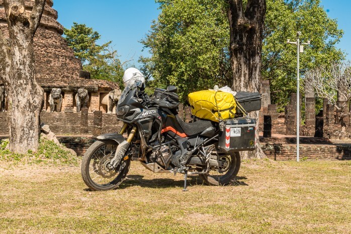 On the way with my Honda Africa Twin Motorcycle Travel with Honda Africa Twin